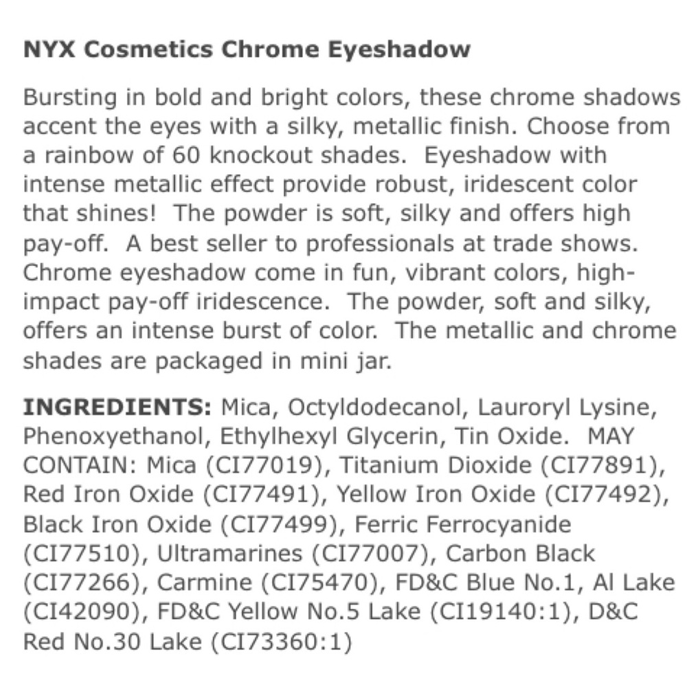 🎉HP🎉 NEW! NYX Chrome Eye Shadow Sunset Trio - Picture 5 of 5